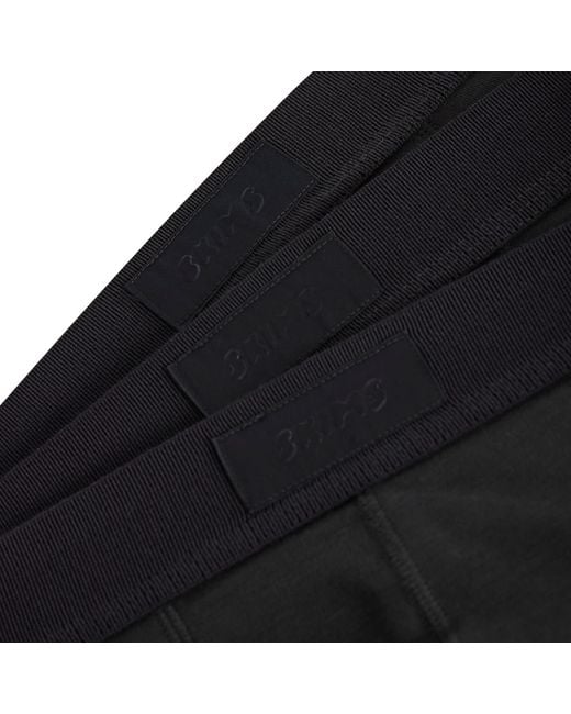 Skims Black Cotton Boxer Brief 5" for men