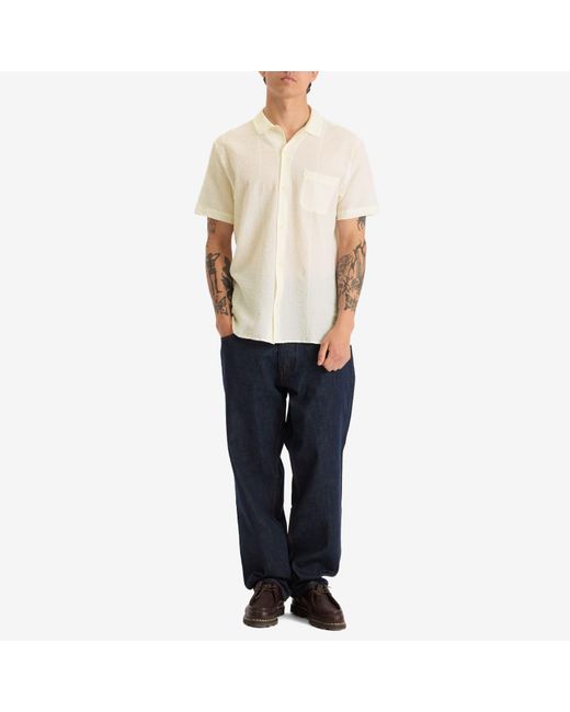 YMC Natural Malick Stripe Vacation Shirt for men
