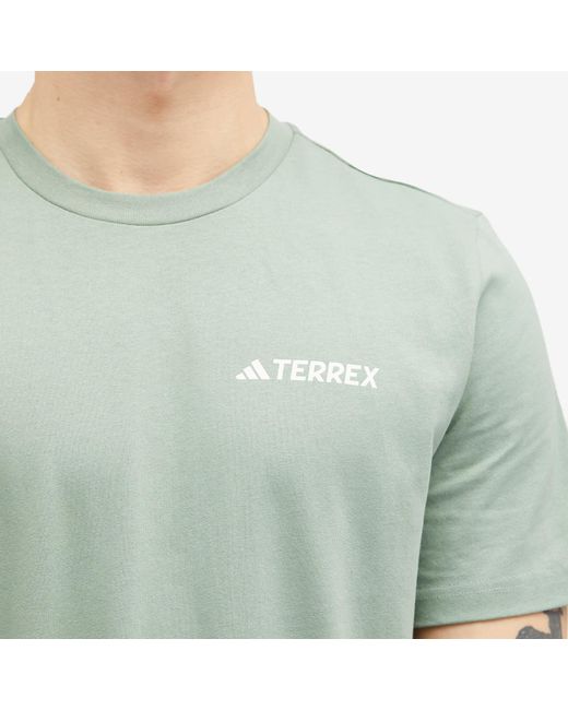 Adidas Green Tx Gfx Ss 230 T-Shirt for men