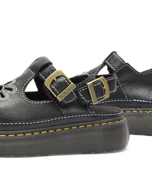 Dr. Martens Black Dunnet Flower Sandal