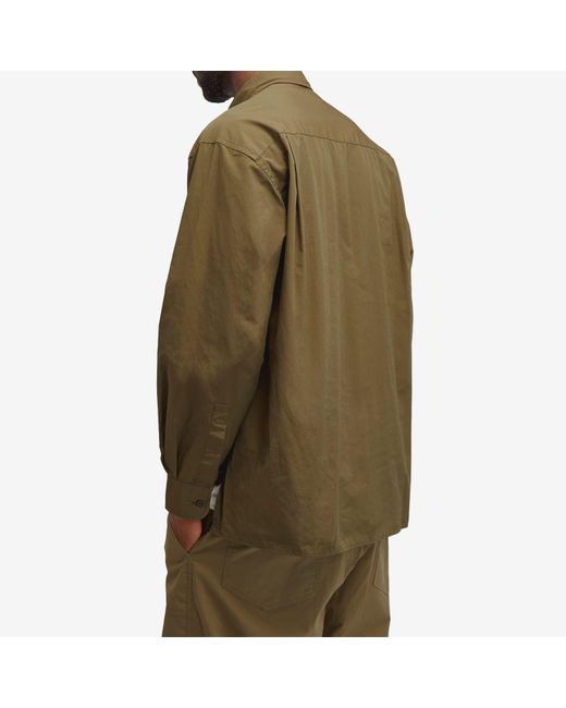 FRIZMWORKS Green Cp Fatigue Shirt Jacket for men