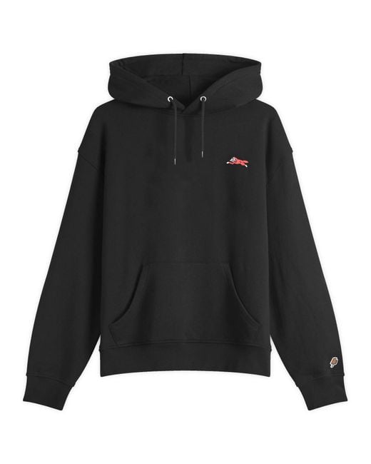 ICECREAM Black Small Running Dog Popover Hoodie for men