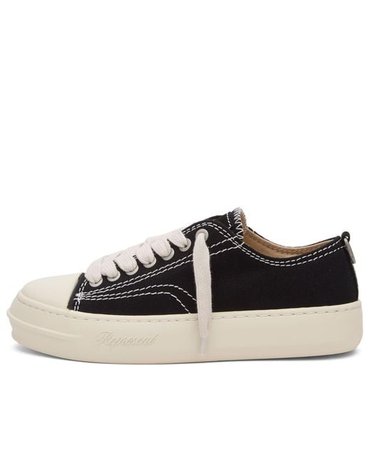 Represent Black Rep-Cap Sneaker for men