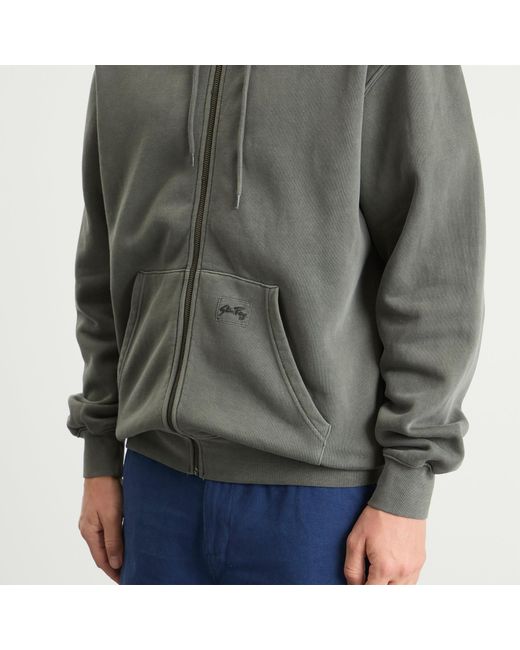 Stan Ray Gray Patch Zip Hoodie for men