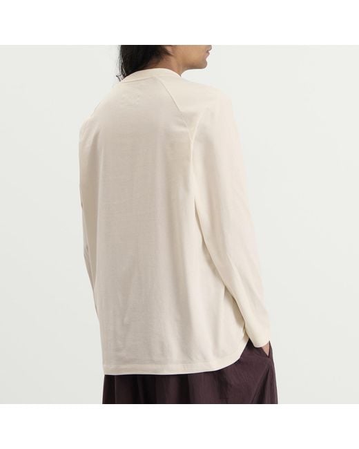 Y-3 White Oversized Gradient Stripes Long Sleeve T-Shirt for men