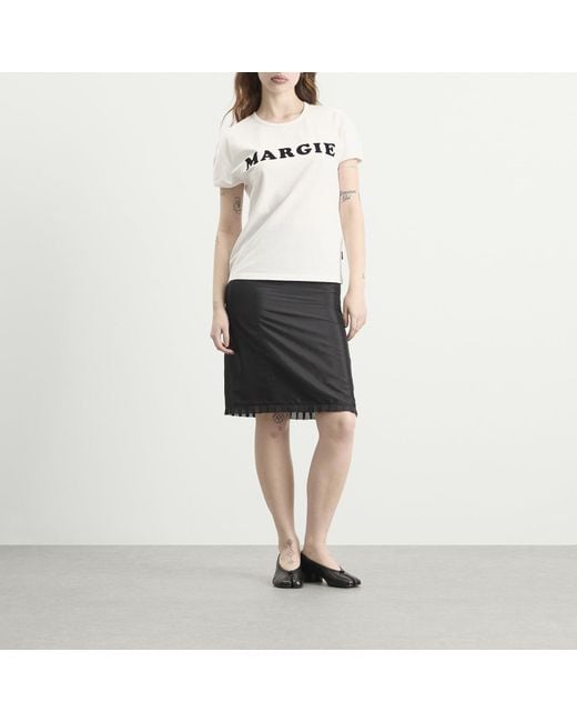 Maison Margiela White Mm6 Margie T-Shirt