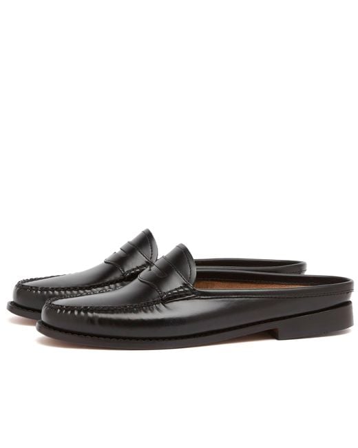 G.H.BASS Black Penny Mule Loafer