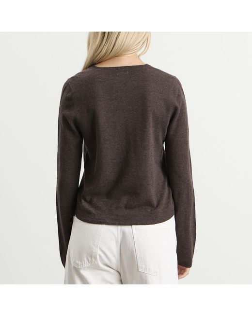 St. Agni Black Fine Merino V Neck Sweater