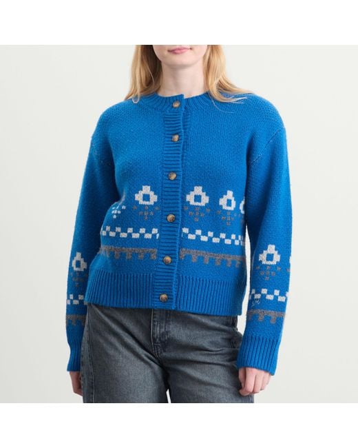 Damson Madder Blue Romily Cardigan