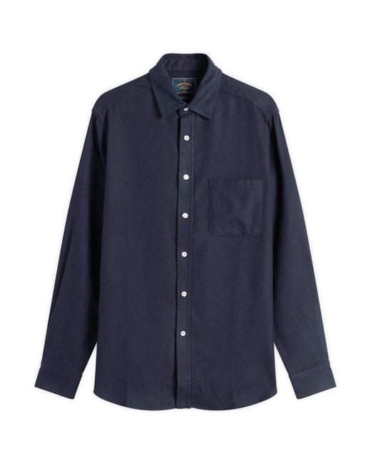 Portuguese Flannel Blue Teca Flannel Shirt for men
