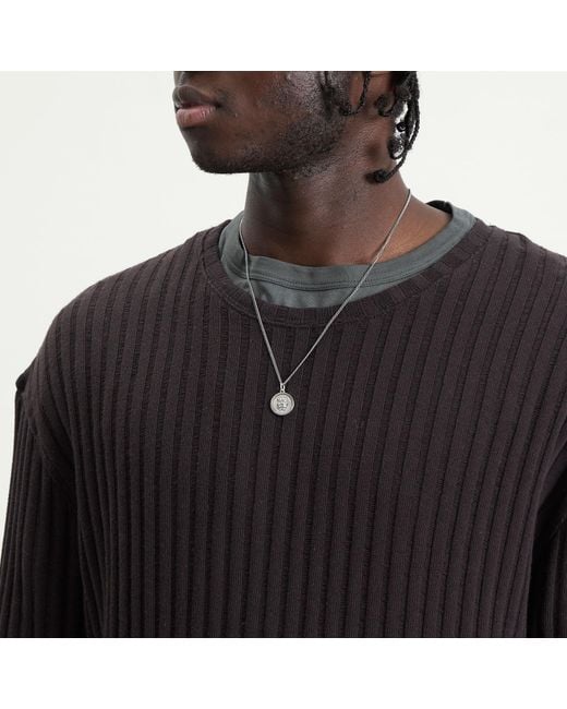Serge Denimes Metallic Dual Necklace for men