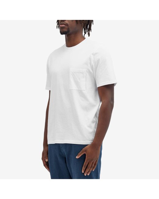 Folk White Pocket Nep Assembly T-Shirt for men
