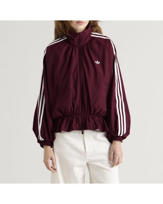 Adidas Red Blousy Oversized Track Top