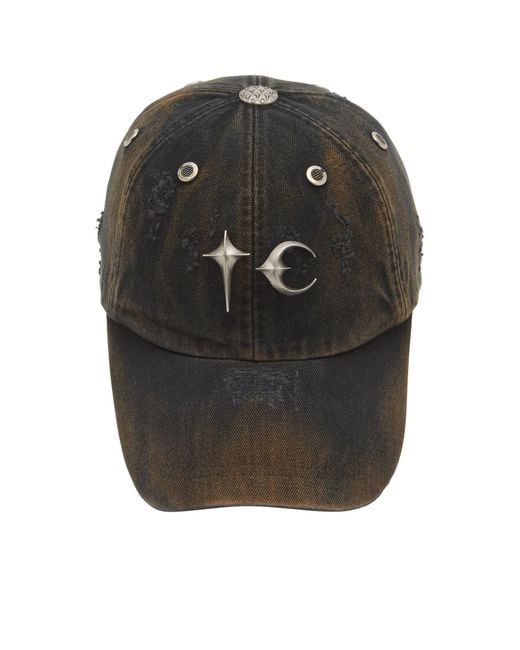 THUG CLUB Black Faded Cap for men