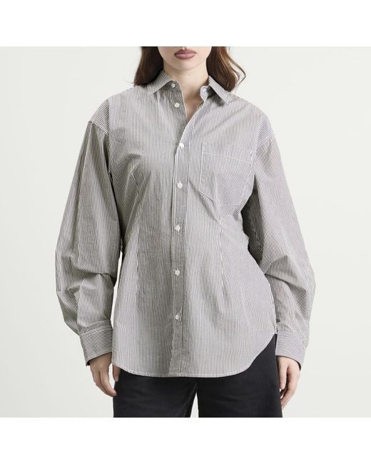 Agolde Gray Cinch Shirt
