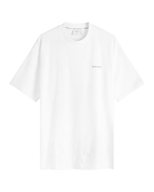 Percival White Online Oversized T-Shirt for men