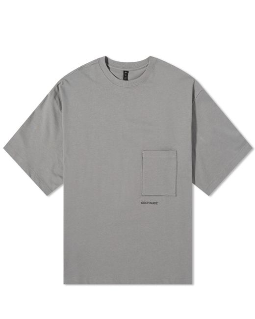 GOOPiMADE Gray X Master-piece Mgear-t3 Logo Pocket T-shirt for men