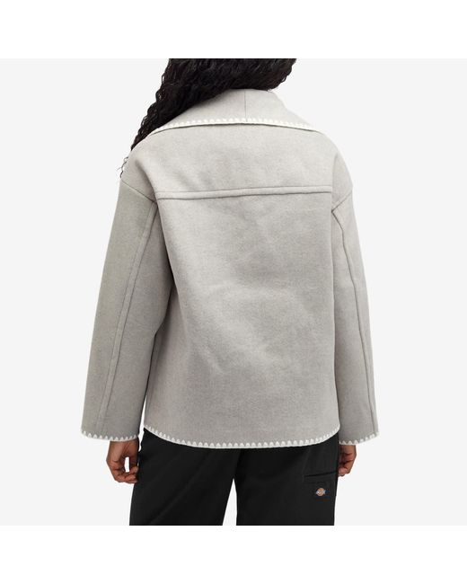 4th & Reckless Gray Darin Wool Coat