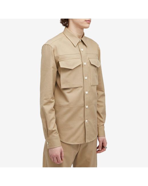 Alexander McQueen Natural Military Pocket Shirt for men
