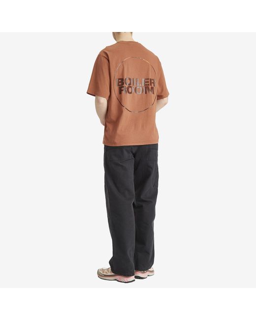 BOILER ROOM Brown Core T-Shirt for men