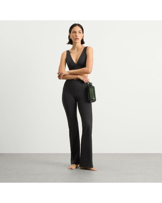 Tala Black Dayflex Wrap Flared Yoga Pants '30