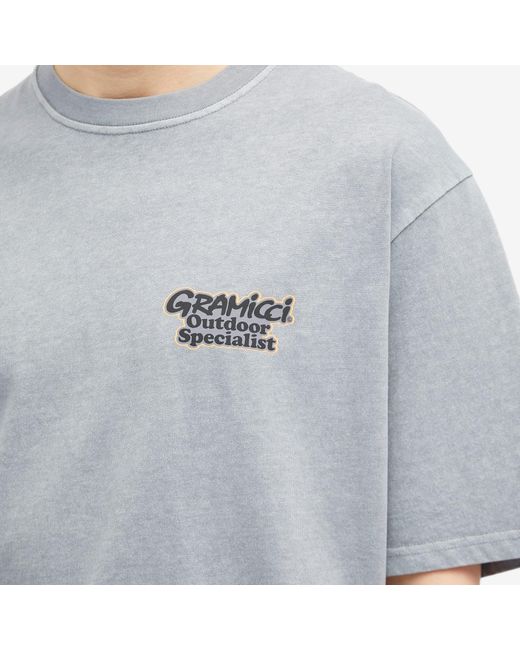 Gramicci Blue Outdoor Specialist T-Shirt for men