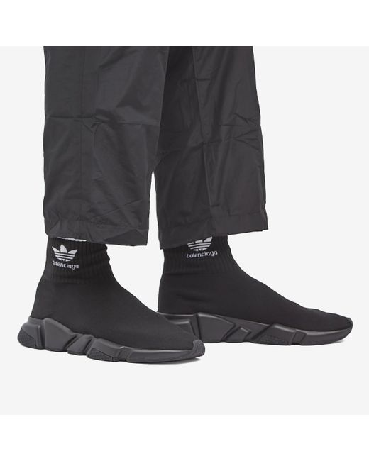 Balenciaga X Adidas Speed Lt Sneakers in Black for Men | Lyst