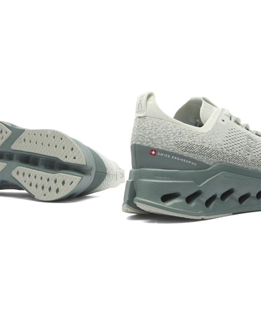 On Shoes Gray Cloudsurfer Max Sneaker for men