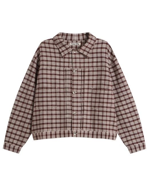 STORY mfg. Brown Check Sundae Jacket
