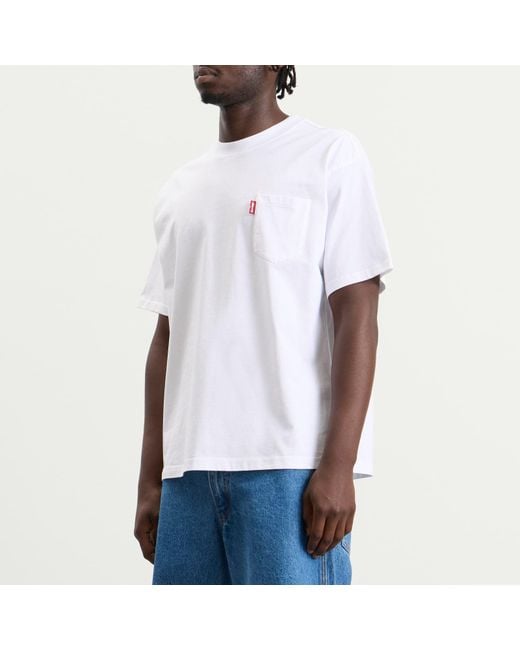 Levi's White X Sky High Farm Universe Pocket T-Shirt for men