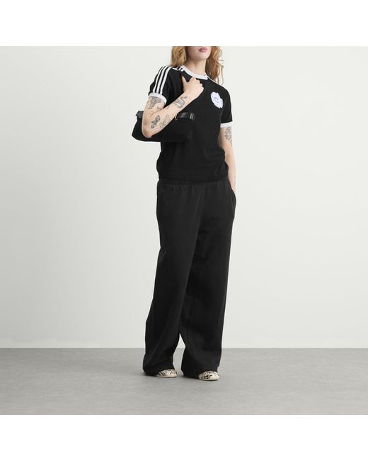 Adidas Black Tulle Branding T-Shirt