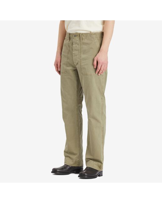 RRL Green Army Utility Pant for men