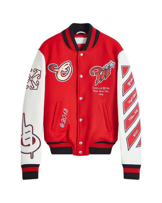 Off-White c/o Virgil Abloh Red Jacket With Logo for men