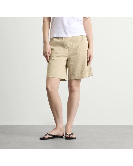 NOTHING WRITTEN Natural Cotton Corduroy Shorts