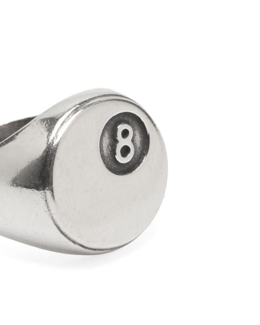 Twojeys Metallic 8 Ball Ring