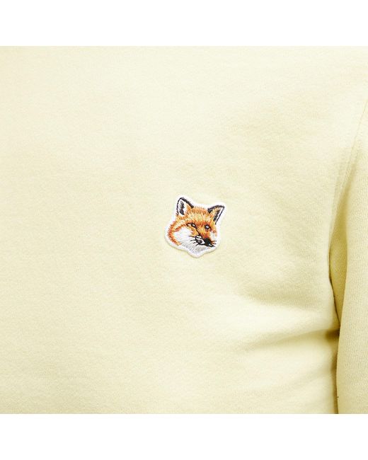 Maison Kitsuné Yellow Fox Head Patch Regular Sweatshirt