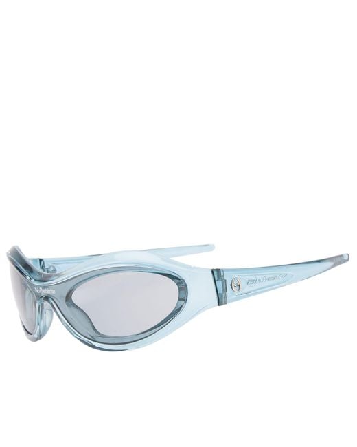 Le Specs Blue X No Problemo Vortex Sunglasses