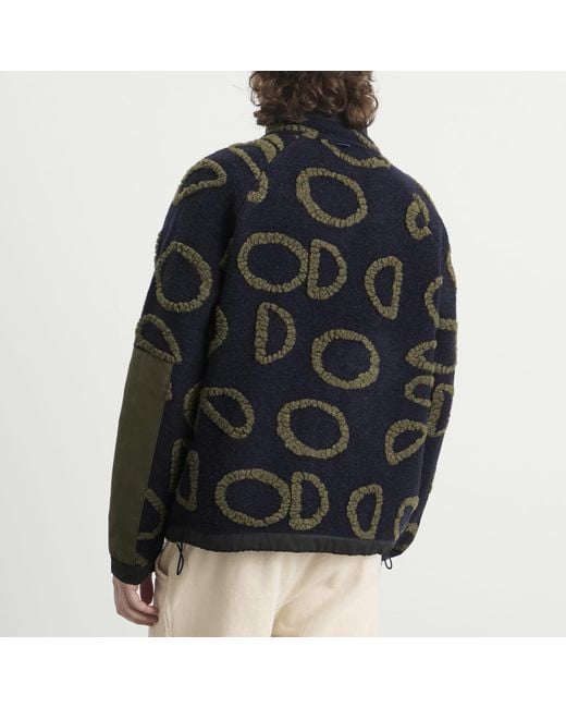 Folk Black Signal Fleece Jacket for men