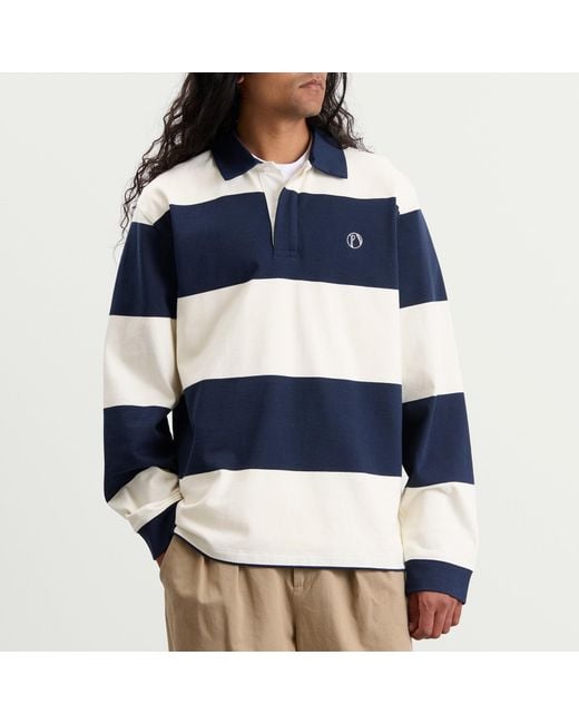 Palmes Blue Ball Rugby Shirt for men