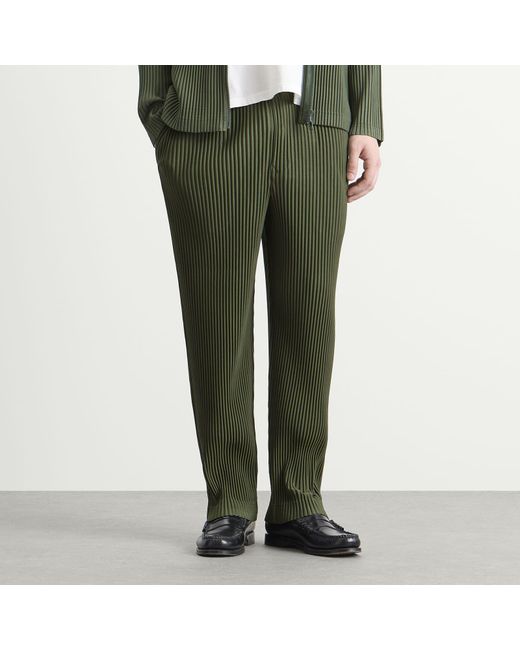 Homme Plissé Issey Miyake Green Pleat Pant for men