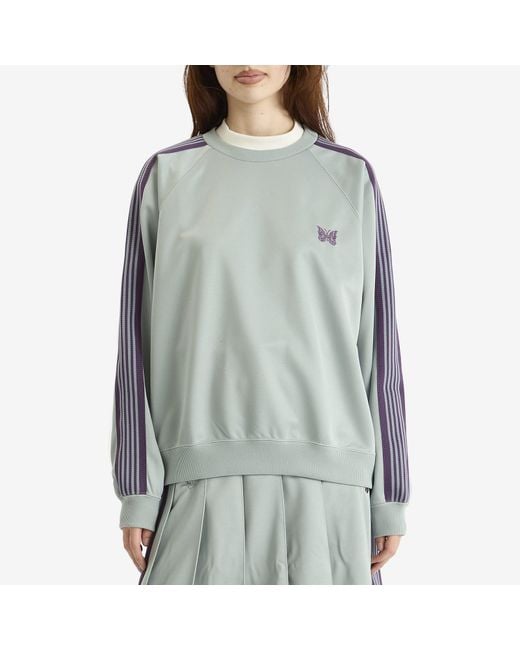 Needles Green Track Crew Neck Sweatshirt