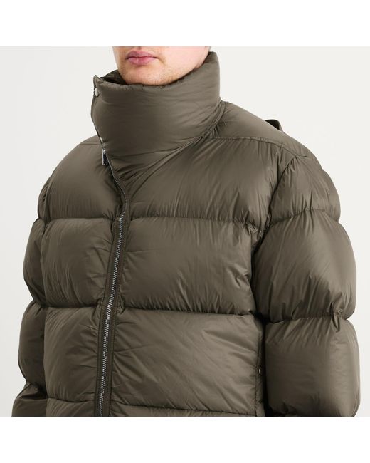 Rick Owens Green Light Nylon Down Turtle Jacket for men