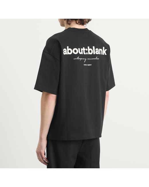 About Blank Black Box Logo T-Shirt for men