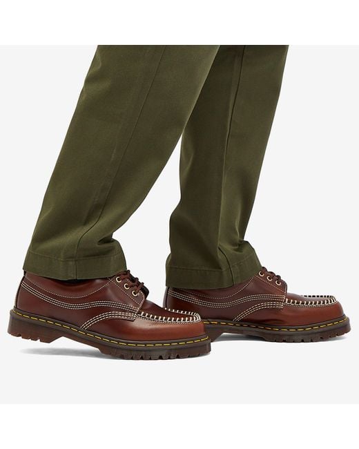 Dr. Martens Lowell Leather Shoe Sneakers in Brown for Men | Lyst