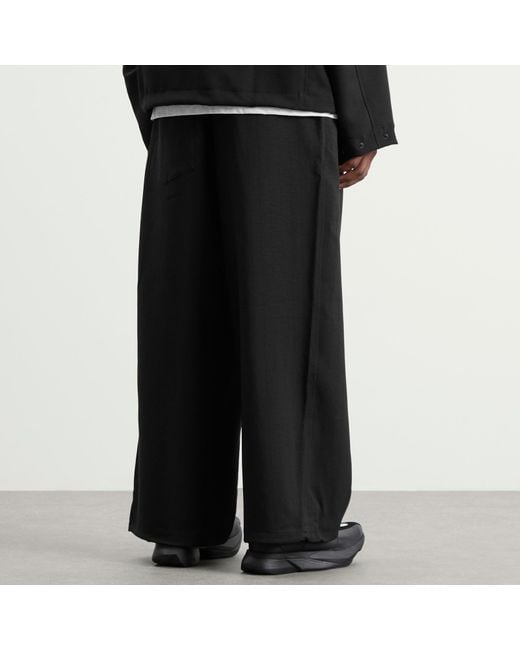 Y-3 Gray Technical Drawstring Trousers for men