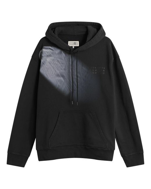 Maison Margiela Black Mm6 Light Beam Hoodie for men