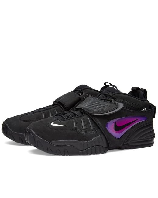 Nike Black X Ambush Air Adjust Force Leather And Mesh Low-top Trainers for men
