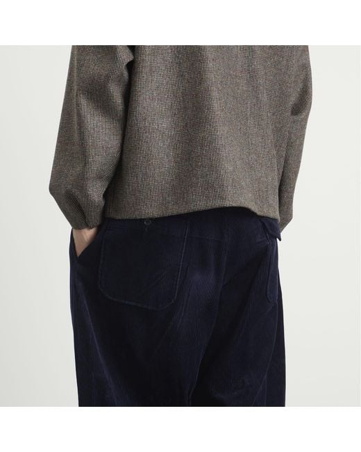Engineered Garments Blue Corduroy Carlyle Trousers for men
