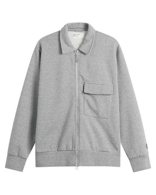 Universal Works Gray Tylerzip Sweat Jacket for men