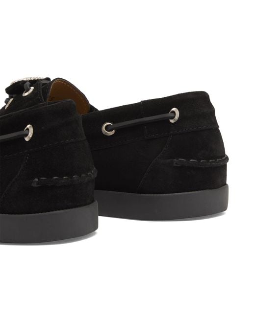 Toga Black Suede Loafers